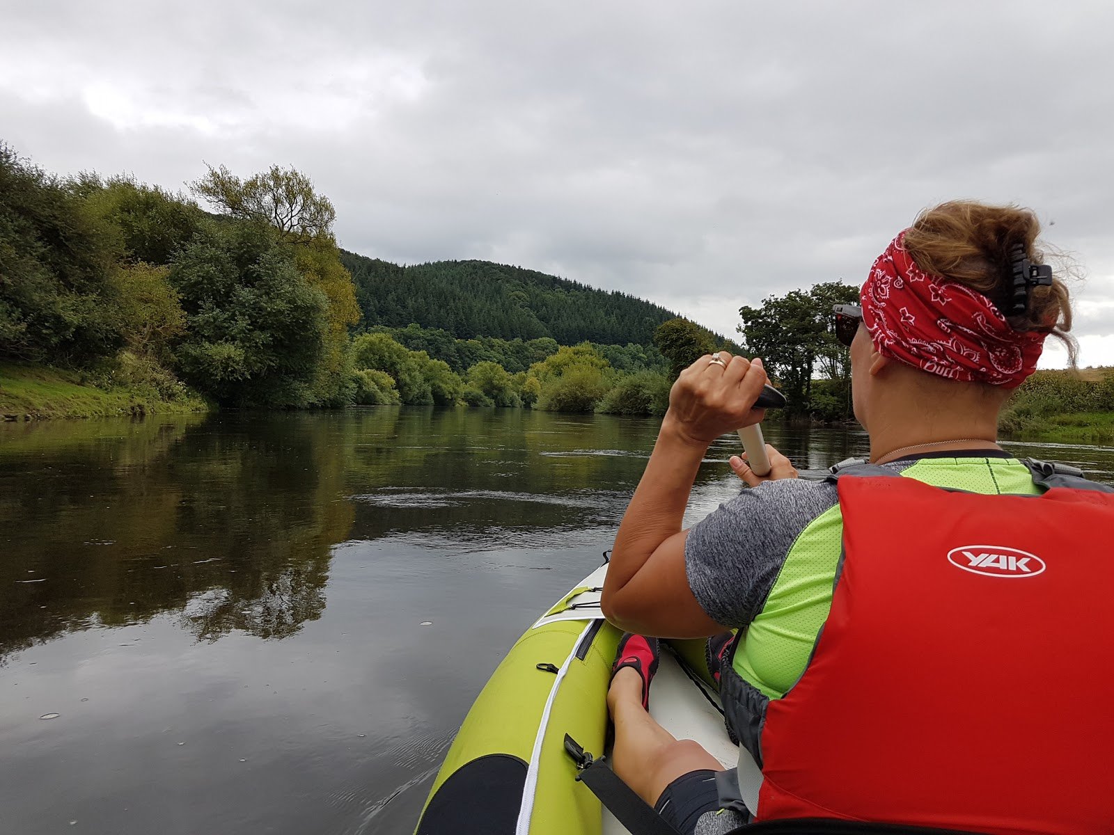 Kayaking up the Wye